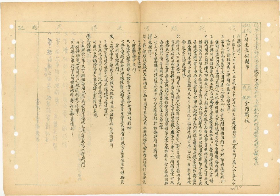 何顯邦作戰報告