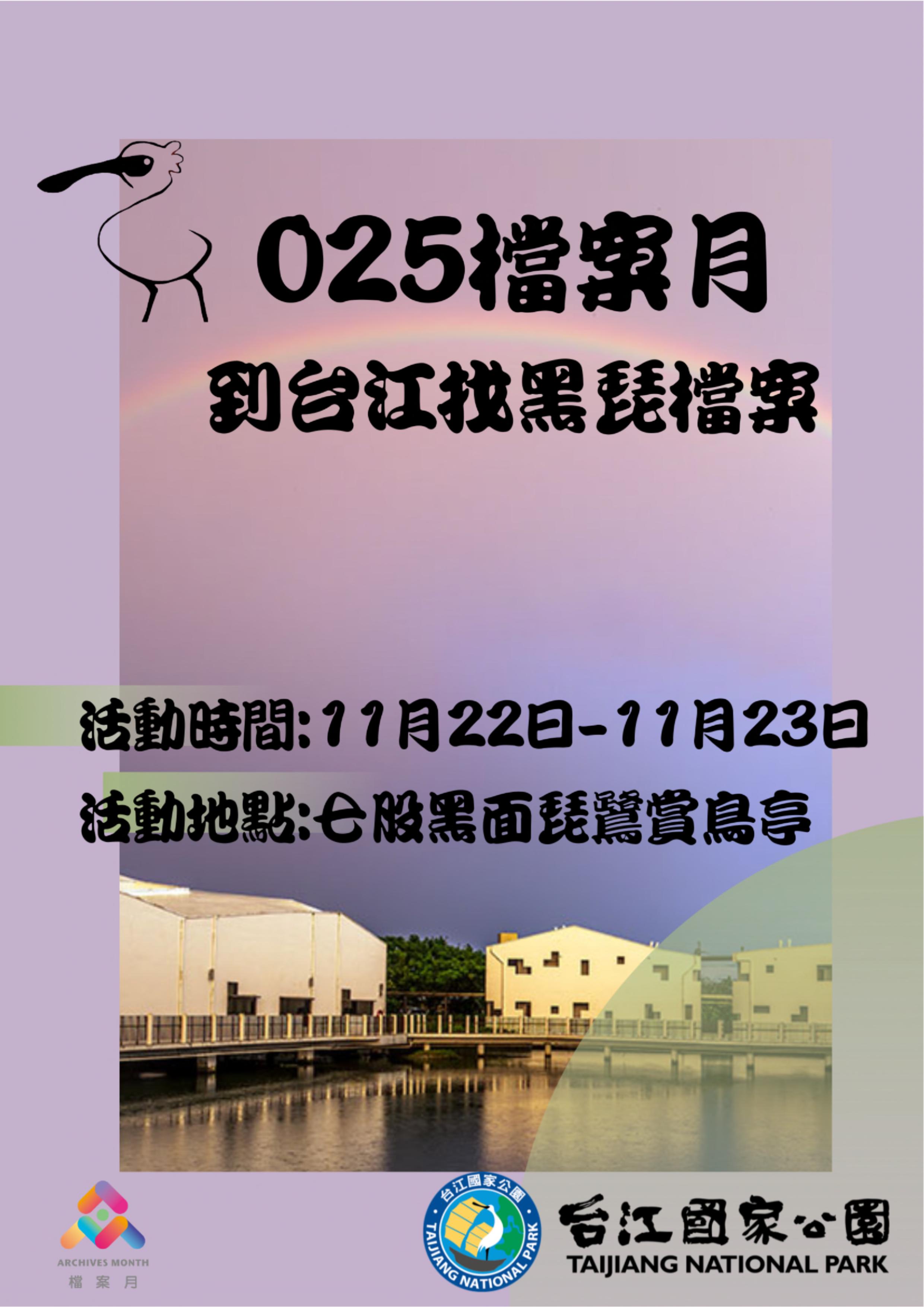 到台江找黑琵檔案海報