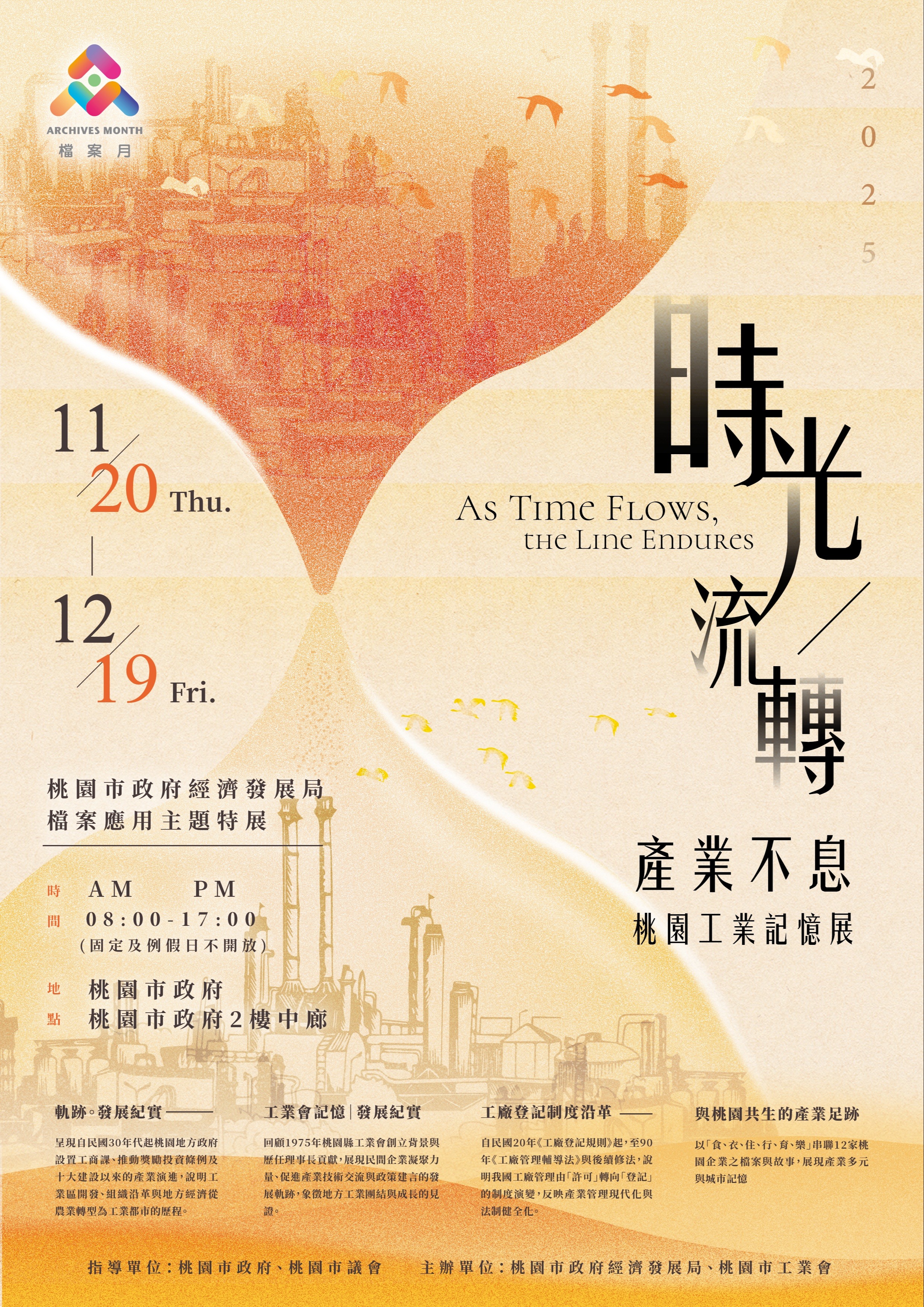 桃園市政府經濟發展局檔案展海報